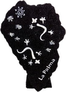 Figurka poliston La Palma 11x6 cm czarno-biała 192 szt