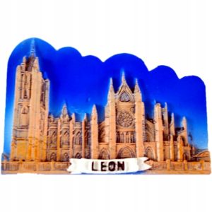 Magnesy na lodówkę ceramiczne katedra w leonie 72 szt