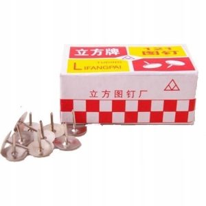 Spinacze pinezki tapicerskie srebrne 13 mm 50 szt./opak. 125 opak.