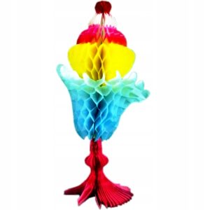 Dekoracja party puchar lodowy rozetka 28.5x12 cm 200 szt