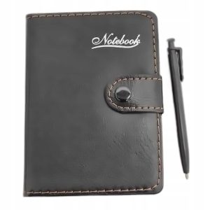 Notes organizer M oprawa skóropodobna z długopisem 11.5x8.5 cm 85 szt