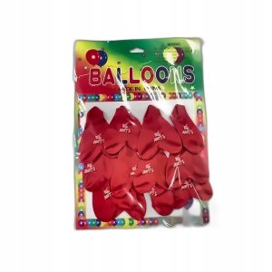Balony M serca 30 cm czerwone 12 szt./opak. 10 opak.