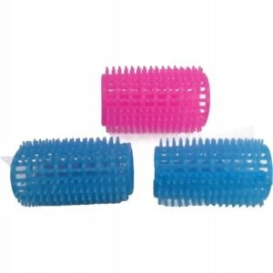 Wałki do włosów plast. grube 8 szt./opak. 6.5x3 cm mix kolorów 500 opak.
