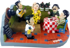 Figurka poliston fiesta hiszpańska restauracja 28.5x18.5x11.5 cm 30 szt