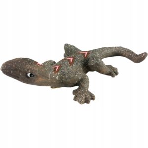 Figurka ceramiczna jaszczurka 20 cm szara 4 szt
