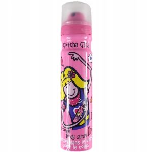 Dezodorant dziewczęcy Gotcha Girls spray 75 ml różowy 8 szt