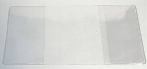 Etui na dowód rejestracyjny i dokumenty 11x23 cm PCV przezroczyste 15 szt